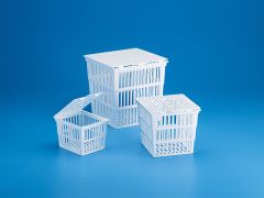 Test Tube Basket with Cover PP Autoclavable 110x120x150