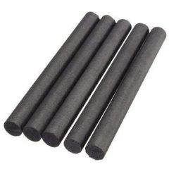 10 mm 99.99% Graphite Electrode Cylinder Rod Length 300 mm (5 Pieces)