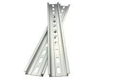  DIN/HAT Rail Slotted Galvanized Steel (275GSM/15-20µm) RoHS/CE 1 metre Long 35mm Wide 7.5mm Height