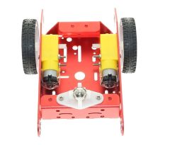 1 x Red 2WD Aluminum Smart Robot Car Chassis Kit DIY Kit Include