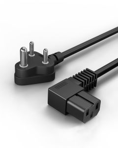 1.8 Meter 90 Degree L Shape 3 Pin Computer Power Cable Cord