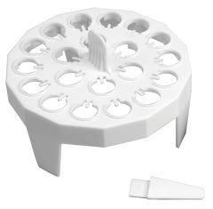 Floaing Rack For Micro Centrifuge Tube, PC, 20 Places, 1.5 ml, 2.0 ml, White, No. per case-4