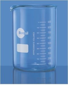 BEAKERS LOW FORM WITH SPOUT DB GR 800 ML