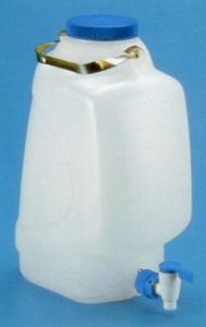 Rectangular Carboy with Stopcock HDPE 10 L