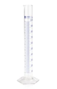 Measuring Cylinder Class B Blue Raised Graduation PP Autoclavable 50 ml