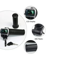 24V LCD digital throttle with key with the speed mileage display