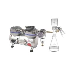 J - 192M  AXIVA-MEMBRANE FILTRATION ASSEMBLY - S. S.-1. Filter Funnel S. S. 316 with inbuilt S. S. Clamp & Neoprene lid& cork Capacity-500 ml. (Cat. no. FFSSN 50)/One