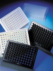 Corning 96 Well Half Area Black with Clear Flat Bottom Polystyrene NBS? Microplate, 25 per Bag, without Lid, Nonsterile