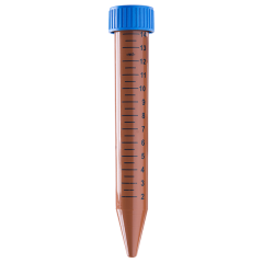 Centrifuge Tube Conical Bottom, PP TRANSPARENT AMBER, 15 ml, No. per case-500