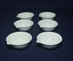 Evaporating Dish, Round Bottom, Semi-deep, Capacity - 250 mL