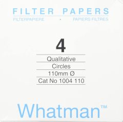 Filter paper, Grade-4 11cm, 25 micron pore size, 100 Nos